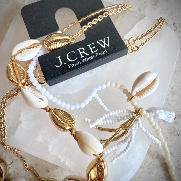 J. Crew NWT Seaside Layered Necklaces - Picture 9 of 10